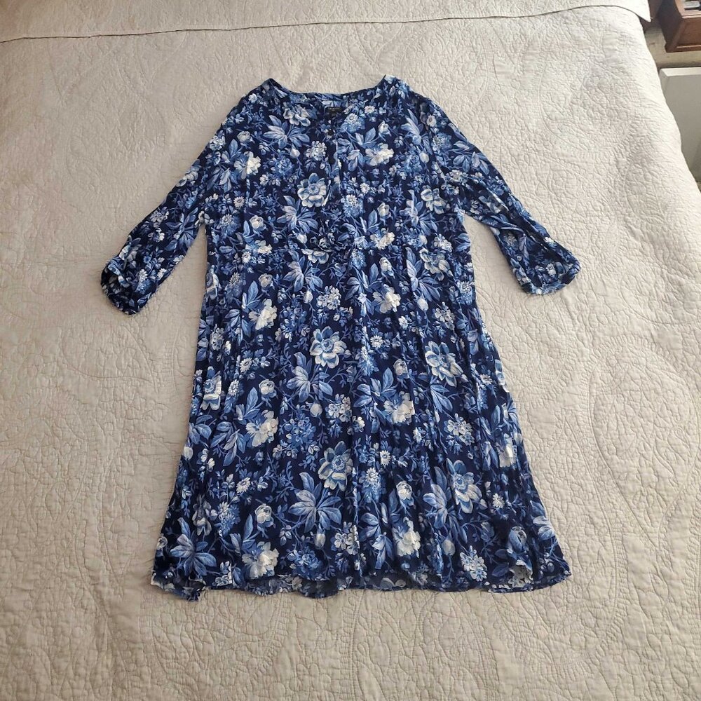 Blue Floral Dress